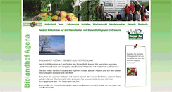 Desktop Screenshot of biolandhof-agena.de